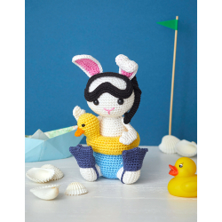 Kit à crocheter - Louis, le lapin baigneur